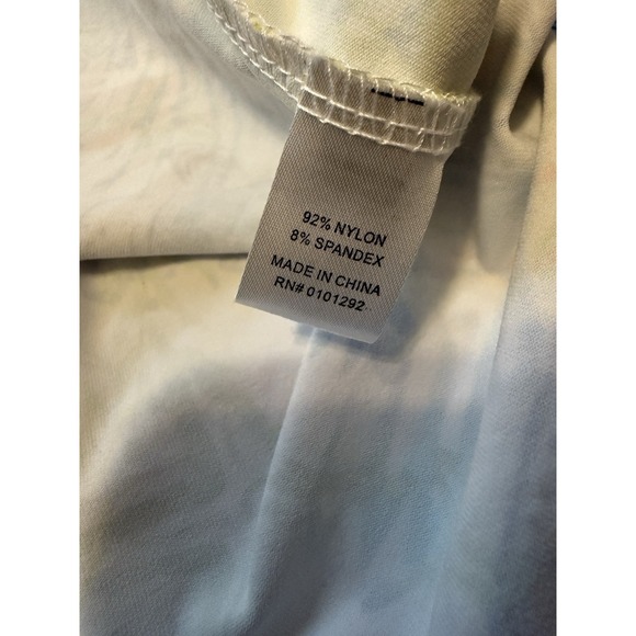 Lulu B Dress All Over Print Turtles Vibrant Beachy Sz XS Zip Mock Neck Vacation - Picture 8 of 8